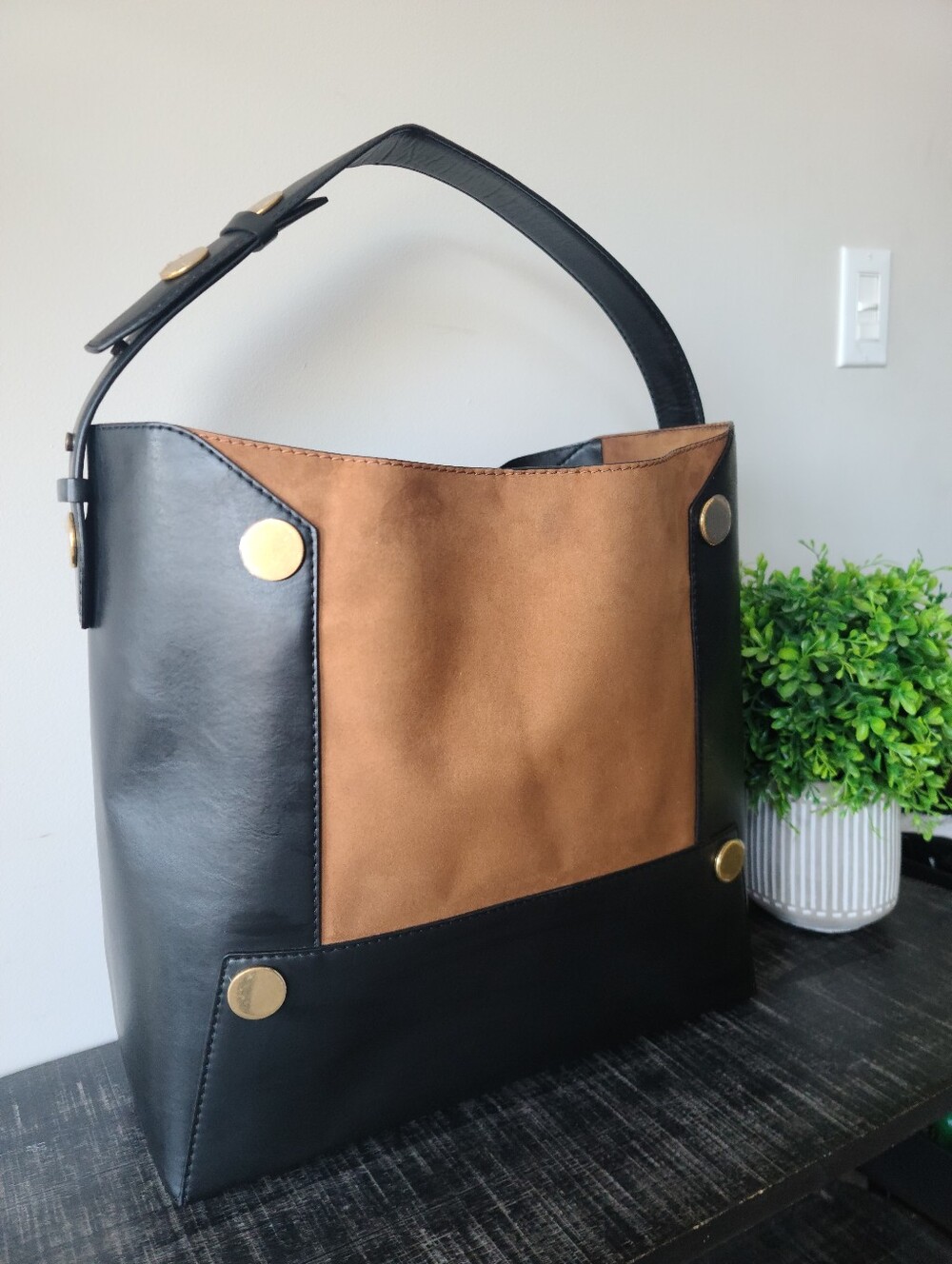 Stella McCartney Two-Tone Stella Popper Bucket Bag - Picture 7 of 13